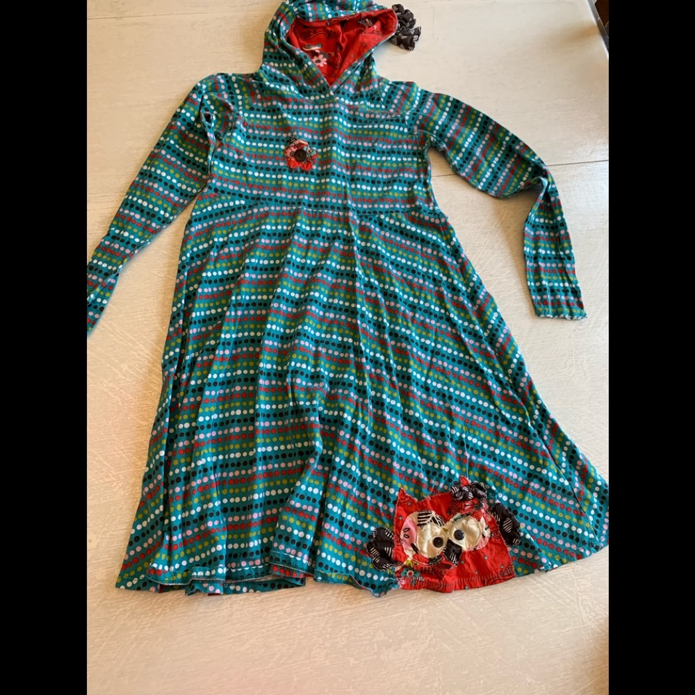 Jelly the Pug Hooded Dress Size 14